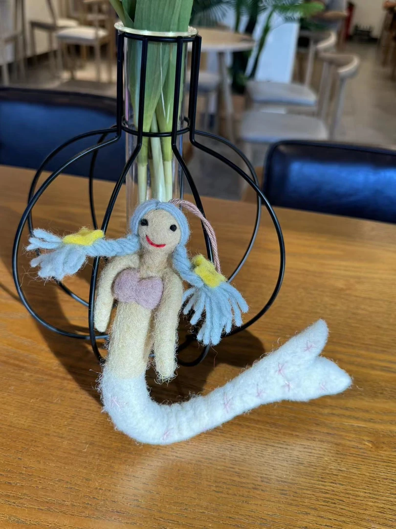 丑萌包包挂件鱼人鱼纯手工可爱时尚个性实物包挂摆件直播间选款