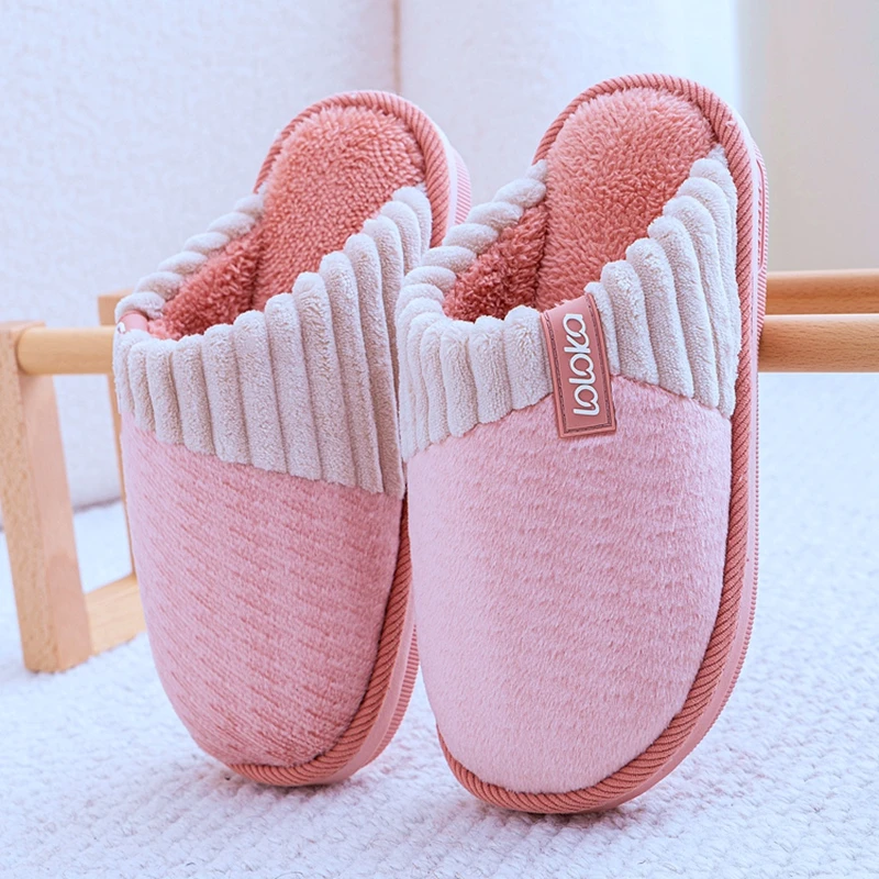 断码特惠正品路路佳棉拖鞋女冬季新款居家用保暖防滑厚底棉拖鞋男