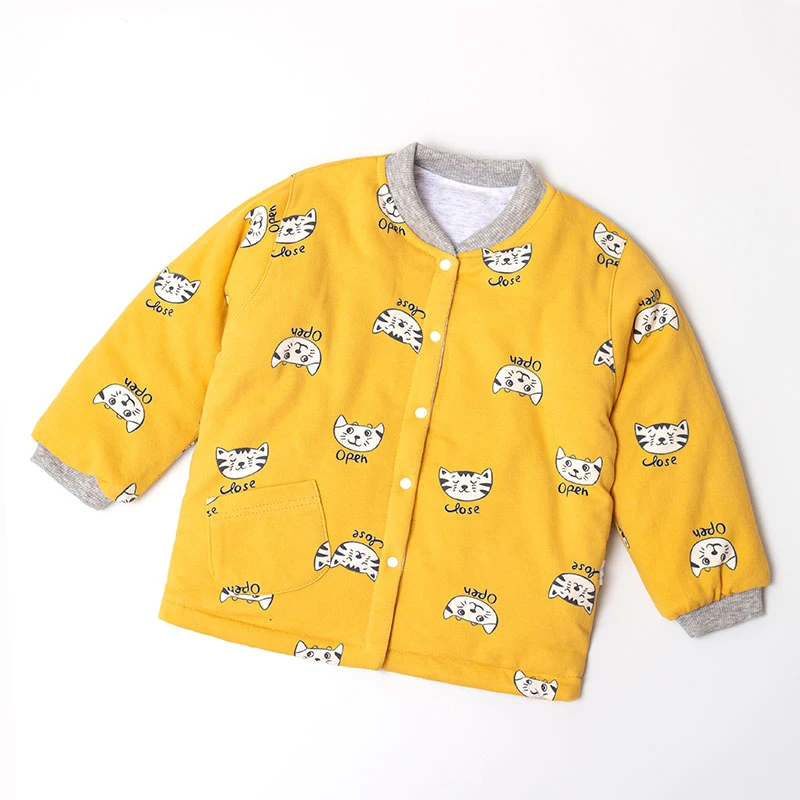 宝宝棉衣内胆冬季加棉中厚外穿暖气屋空调费打底衫儿童开衫