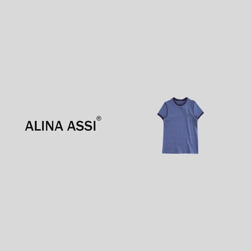 【纹纹】2024新款百搭时尚T恤简约显瘦短袖上衣YMM296