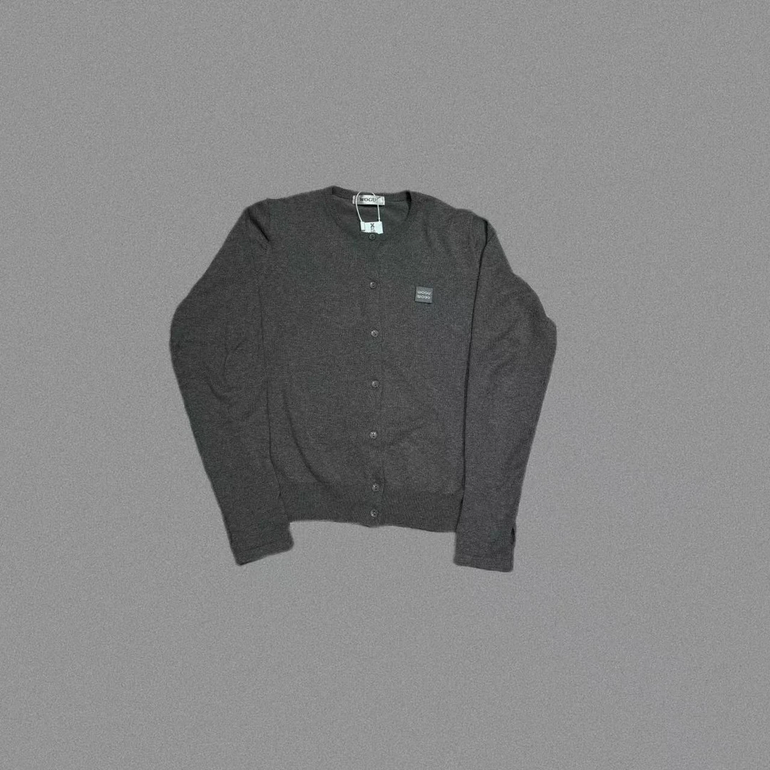 WOGU百搭针织开衫舒适柔软款