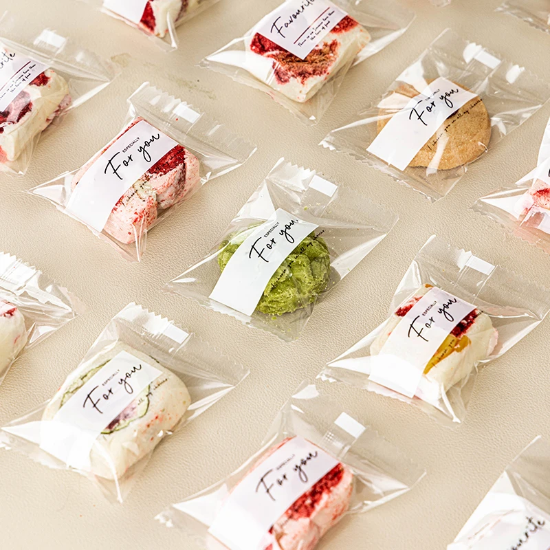 雪花酥包装袋曲奇饼干糖果自封袋子装太妃牛轧糖小机封袋分装烘焙