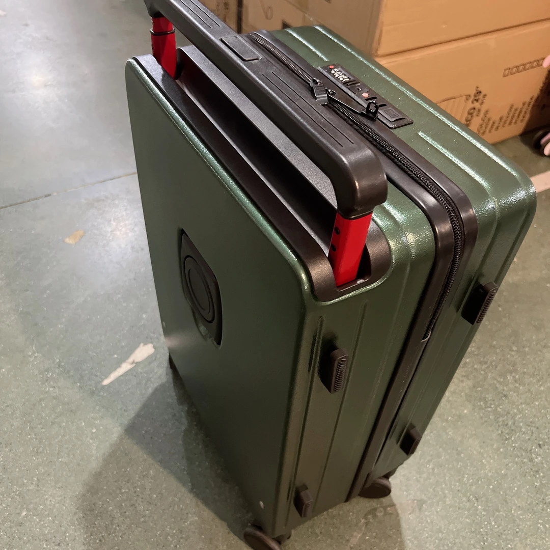 有压痕l烈横墨绿色20寸高端宽拉杆颜色行李箱型号19GY初始密码000