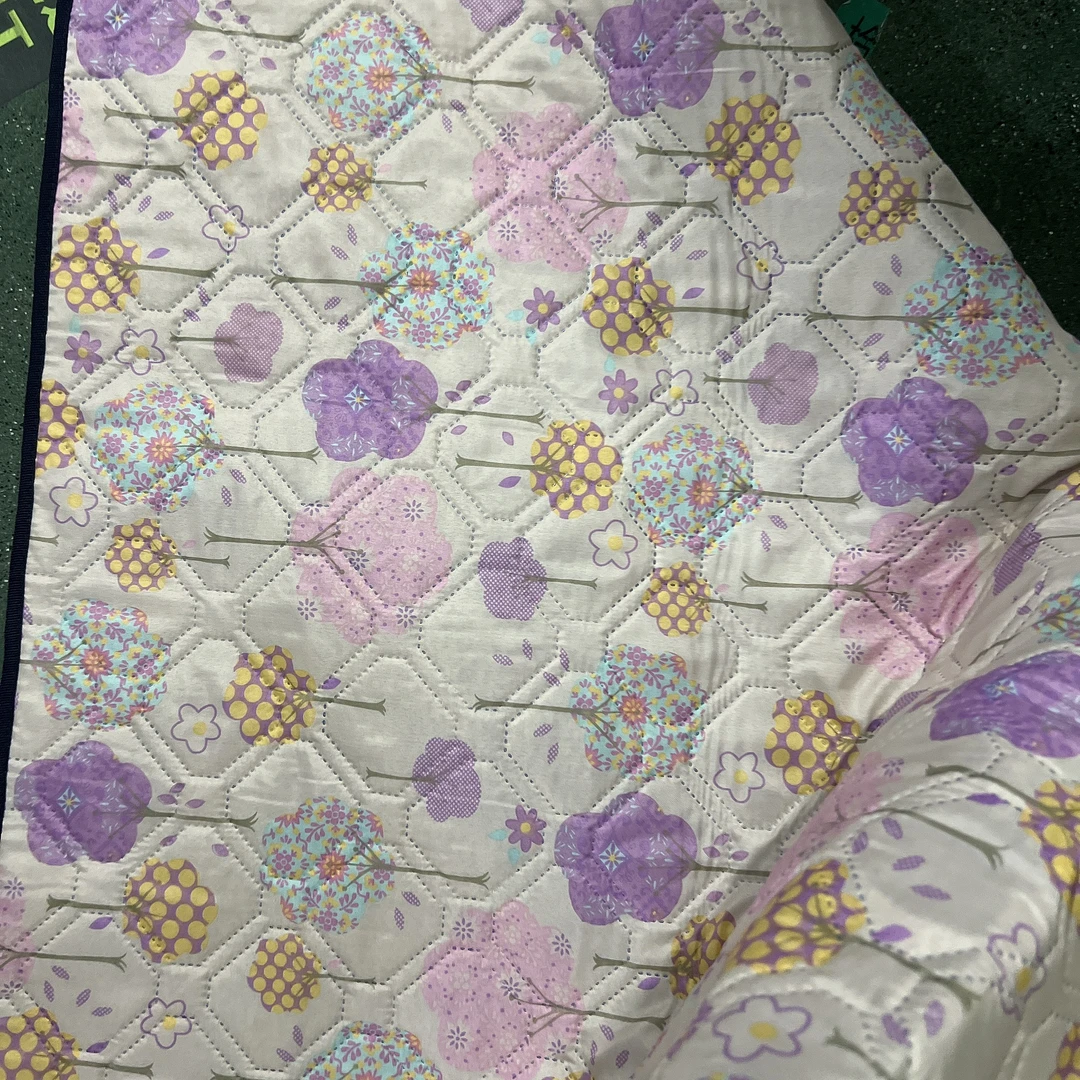 I1 香芋紫彩色树印花原单包装户外垫 野餐垫 多用途 150×200