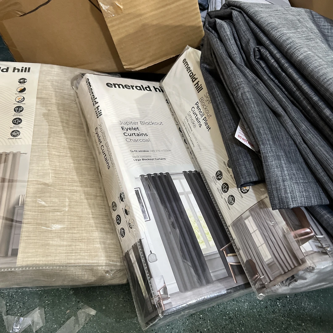 D3多色麻面遮光窗帘 1对适用于220-270高223窗户 发1对 颜色可选