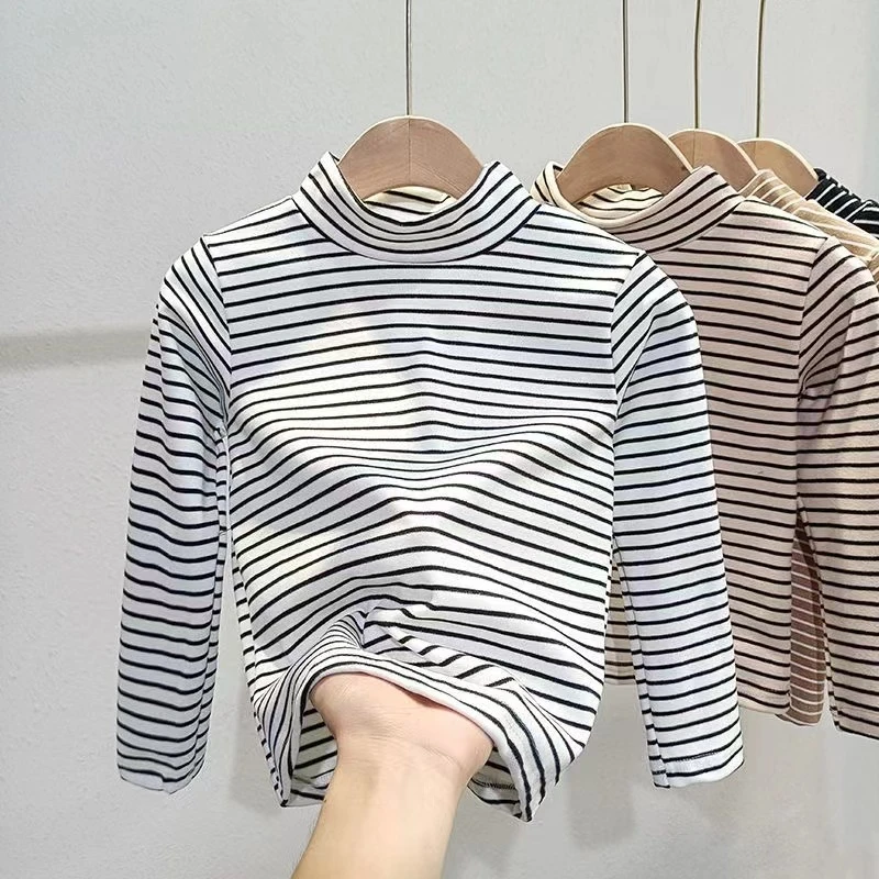 男女童春秋条纹打底衫120-170