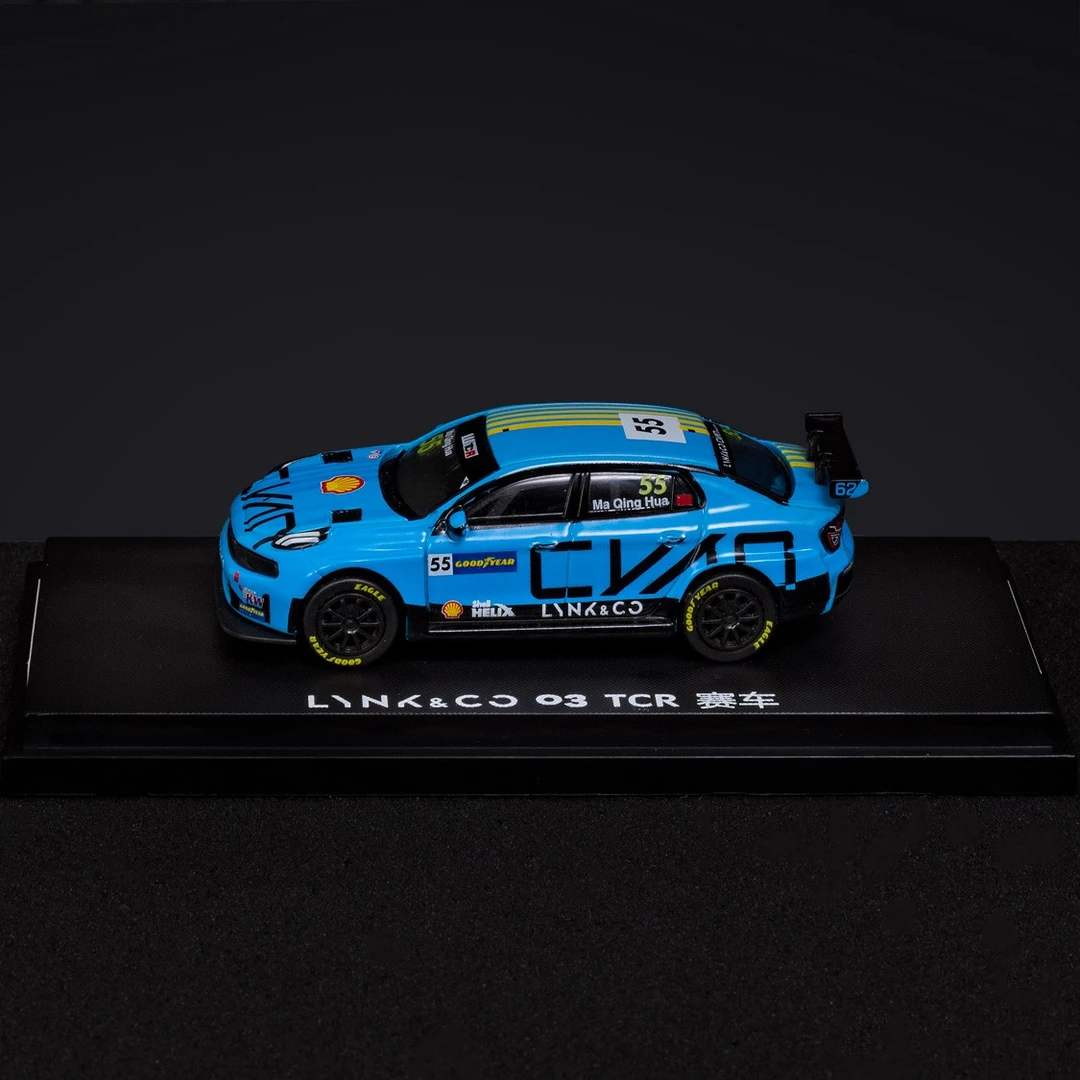 领克 WTCR三连冠冠/军纪念指尖车模 03TCR（1:64）仿真定制汽车模型