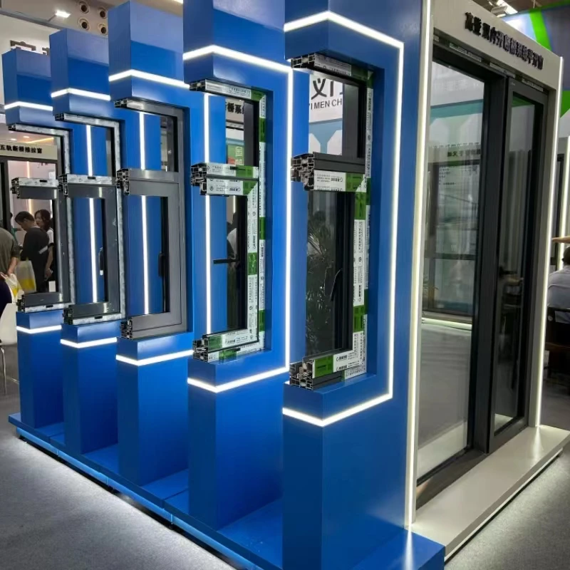 大型模块化铝合金门窗展架室内落地式展示