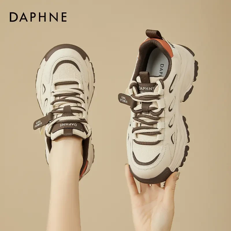 达芙妮老爹鞋女款夏季女鞋2026新款厚底鞋子爆款百搭休闲鞋运动鞋