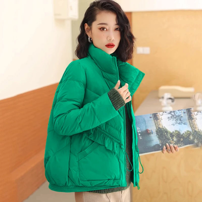 【绅豪皇冠】品牌正品短款羽绒服女白鸭绒洋气网红新款轻便冬季外套
