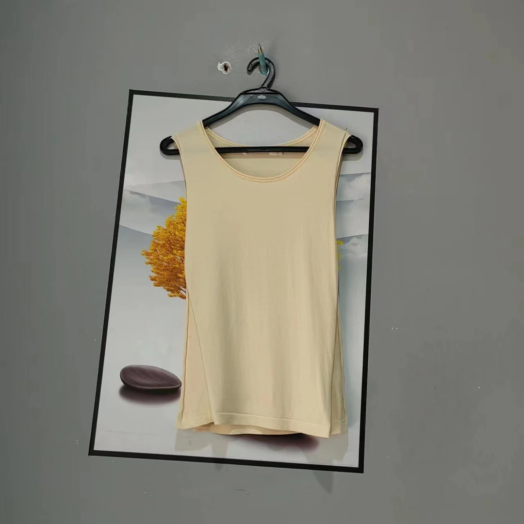 针织背心吊带女春夏外穿圆领宽松遮肚子U001