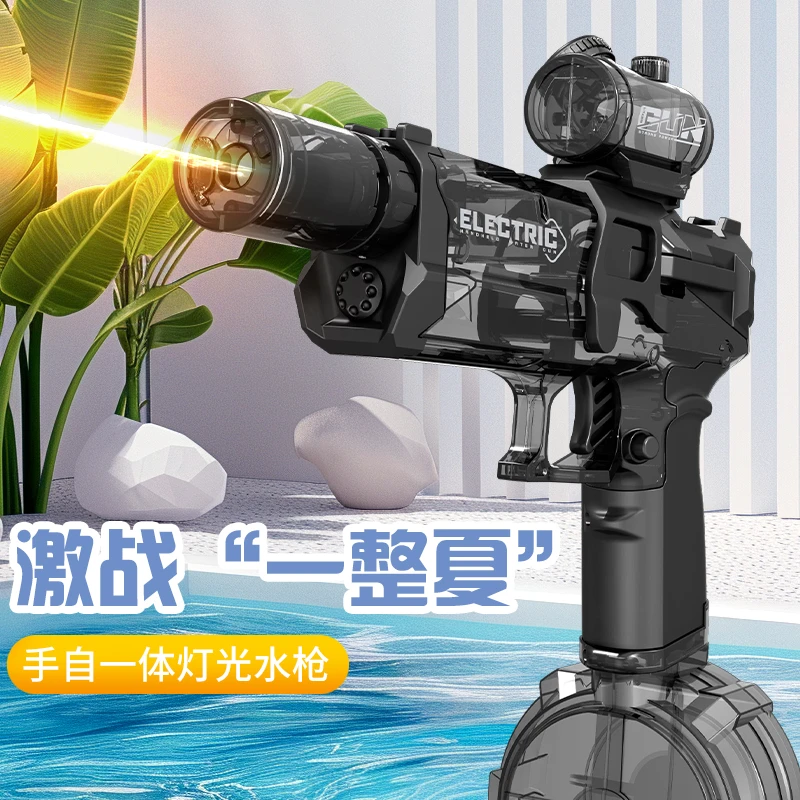 火光冰鼠电动高速连发火焰水枪大容量自动回膛高压强力玩具呲水枪