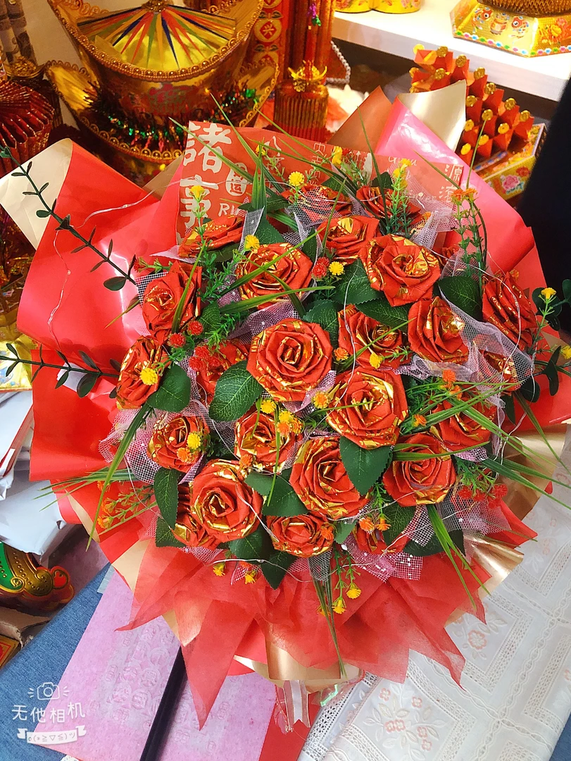 潮汕中秋折塔花束材料包送教程