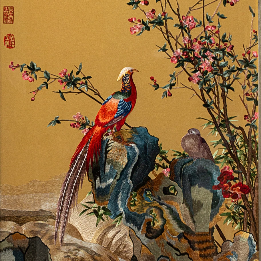 苏绣锦春图（书画经典之作）