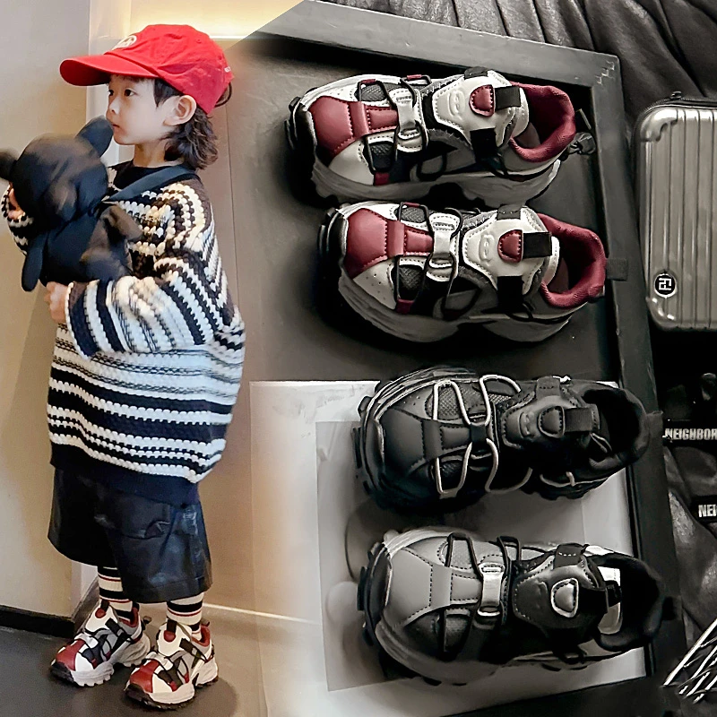 男童老爹鞋秋季潮款3-10岁儿童鞋子男软底男孩运动鞋小学生跑步鞋