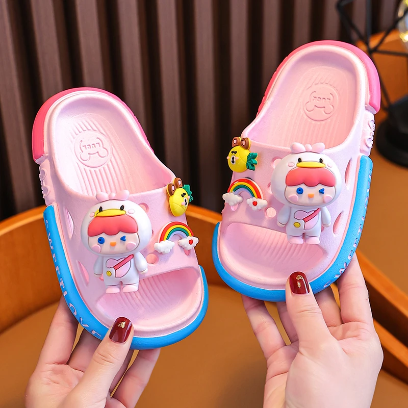 儿童拖鞋夏季女童卡通防滑软底中小童居家室内男童宝宝小孩凉拖鞋