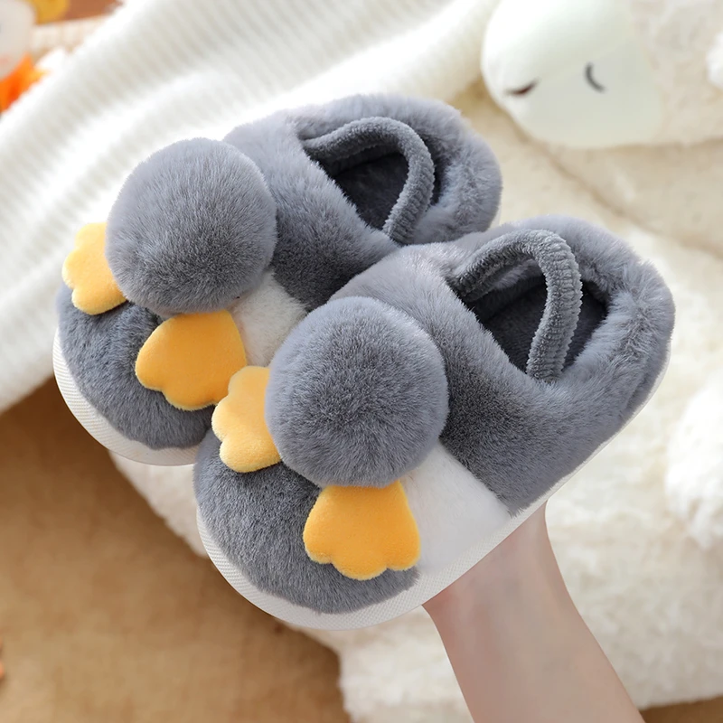 儿童棉拖鞋冬季新款卡通室内家用女童厚底防滑男童保暖宝宝棉拖鞋