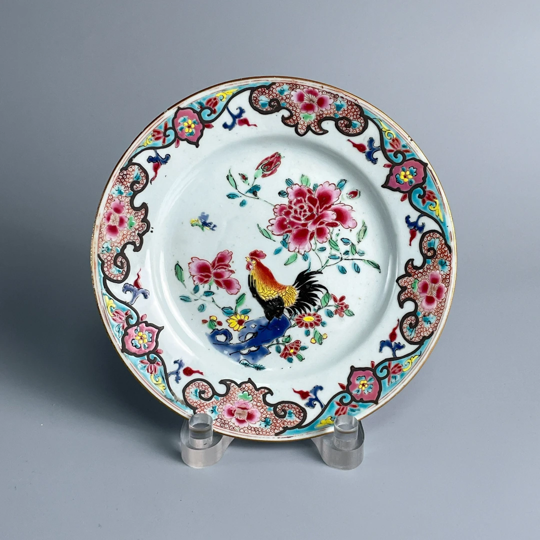 瓷器/古董清雍正粉彩吉祥如意盘-M2XKM001E98/收藏/文物/绣花张