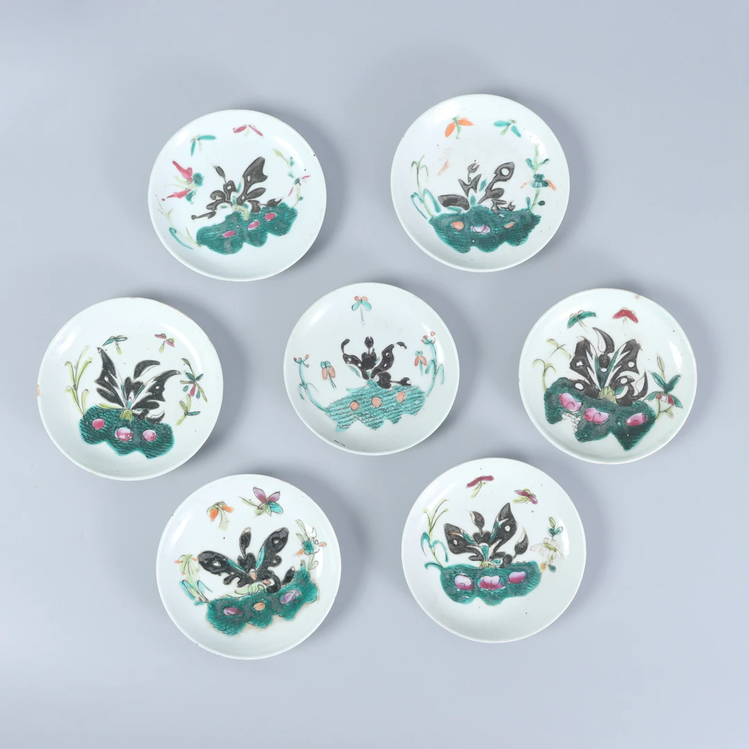 瓷器/宣统青花龙纹盘（口沿飞皮）/M23L506DD99/绣花张