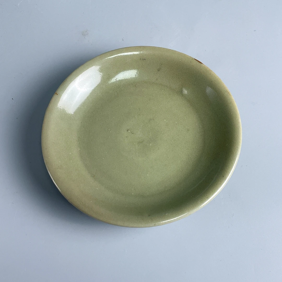 瓷器/古董明代梅子青龙泉盘-M2XLD005D79/收藏/文物/绣花张