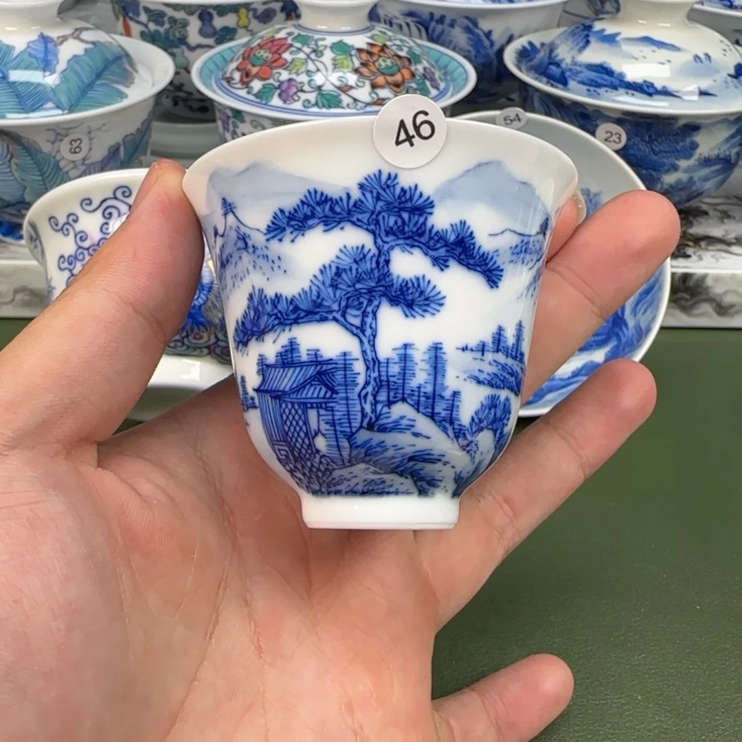 杯彦祖纯手绘茶具46