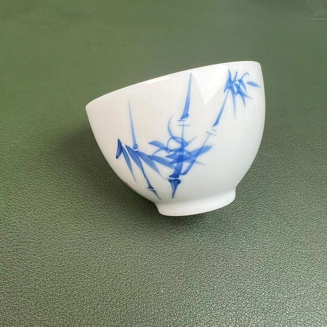 【阿辉好物】景德镇手绘杯容量40cc小号主人杯 客杯 竹