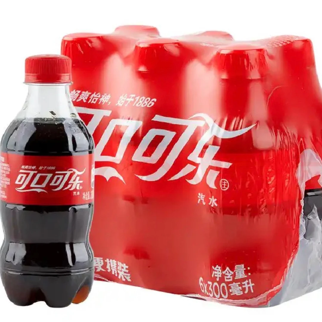 可口可乐300mlx12瓶提神迷你便携碳酸饮料经典汽水畅饮夏季小瓶装