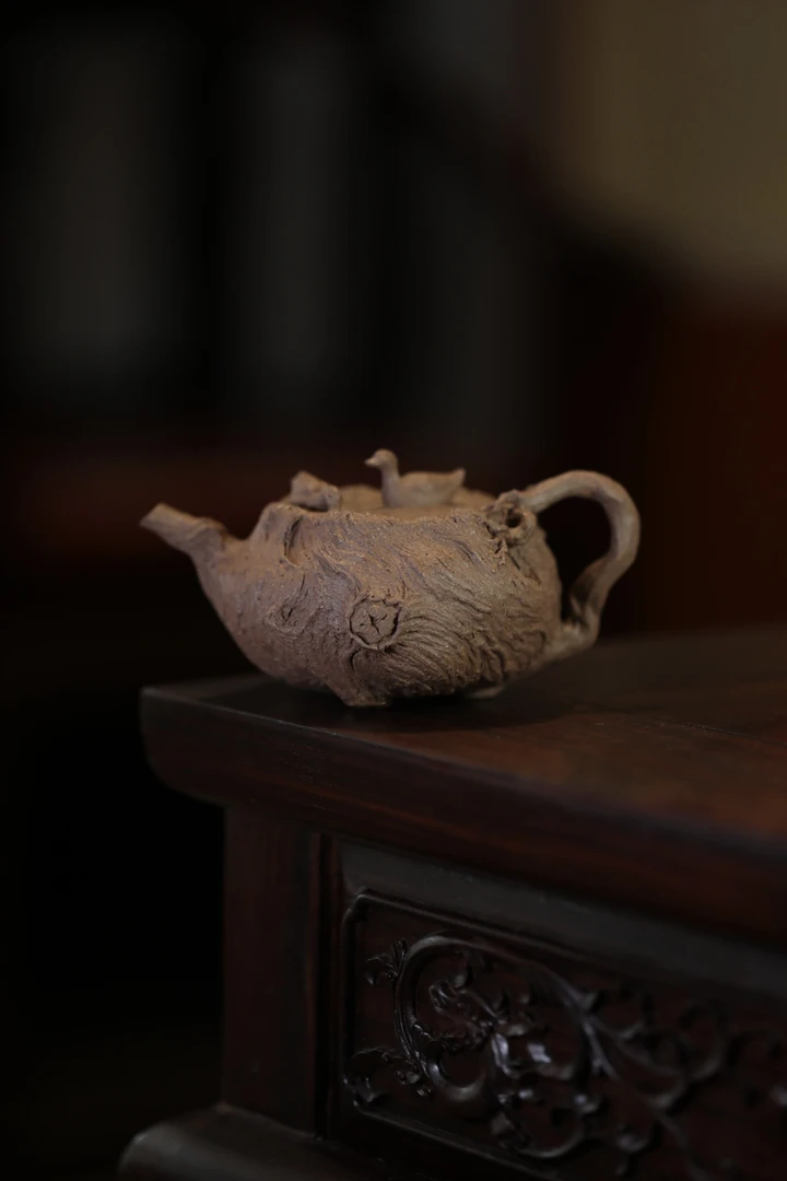 弥砂堂出品鬼才厉振宇原创《悠然》红线价原矿老段泥170cc全手工壶