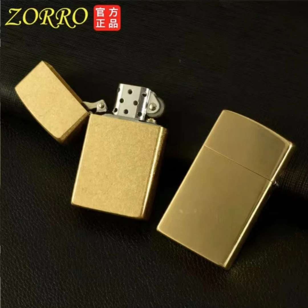 ZORRO佐罗煤油打火机加长光板刻字创意个性老式砂轮火机男士防风