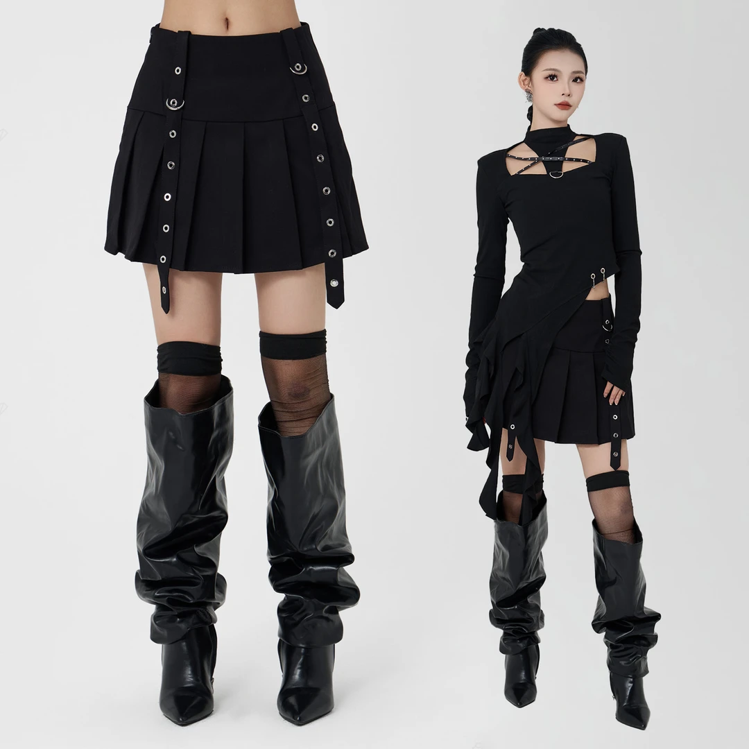 ANPK街头辣妹百褶裙AD242I7239