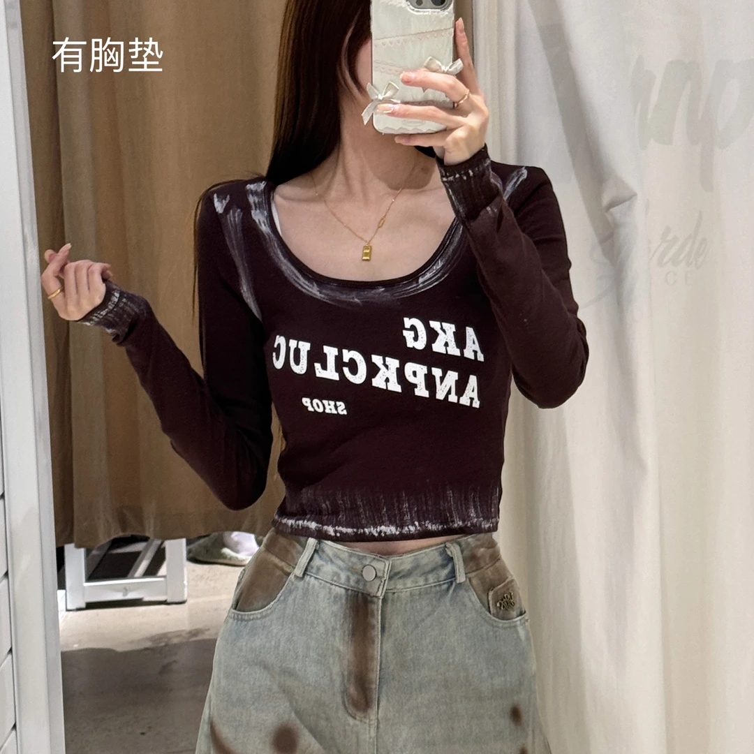 ANPK沙丘废土美式复古长袖T恤AD121I8575