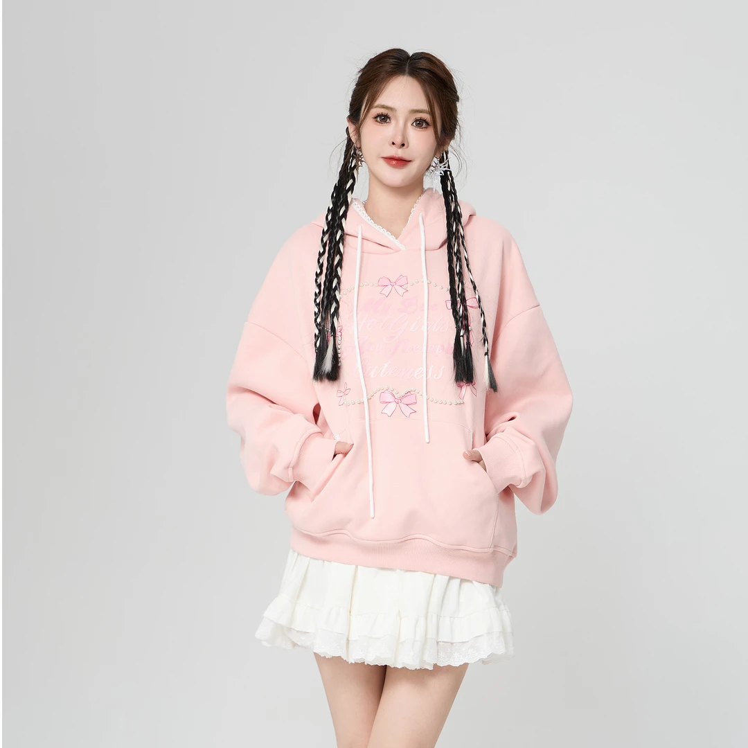 ANPK纯欲甜美连帽卫衣AD132J7282