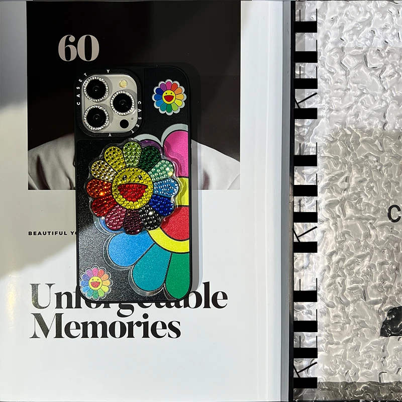 【镜面磁吸-太阳花】苹果12 13 14 15promax潮牌手机壳