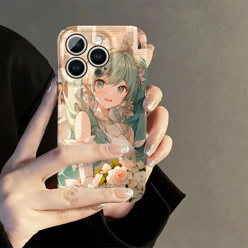初音未来9苹果15手机壳14promax华为OPPO小米VIVO创意13菲林壳12