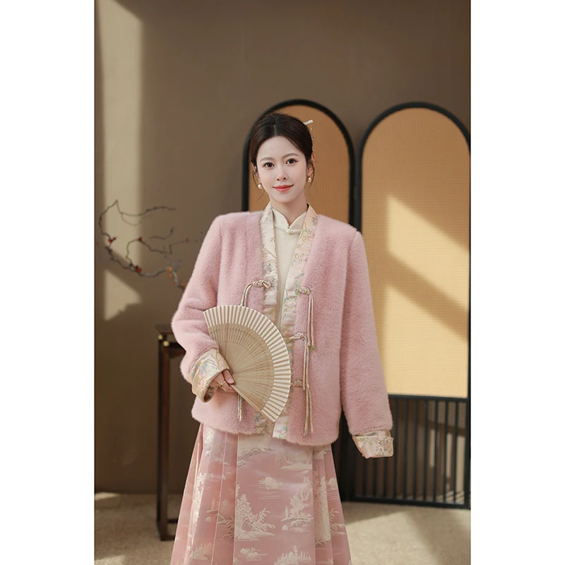 【晨曦直播间】【花朝意】新中式重工国风印花气质百搭显瘦轻奢外套