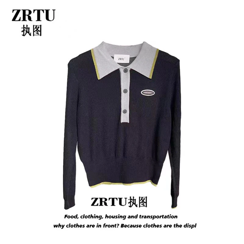 ZRTU/执图(自播)2024新款女装开春穿搭潮牌针织衫外套女毛衣