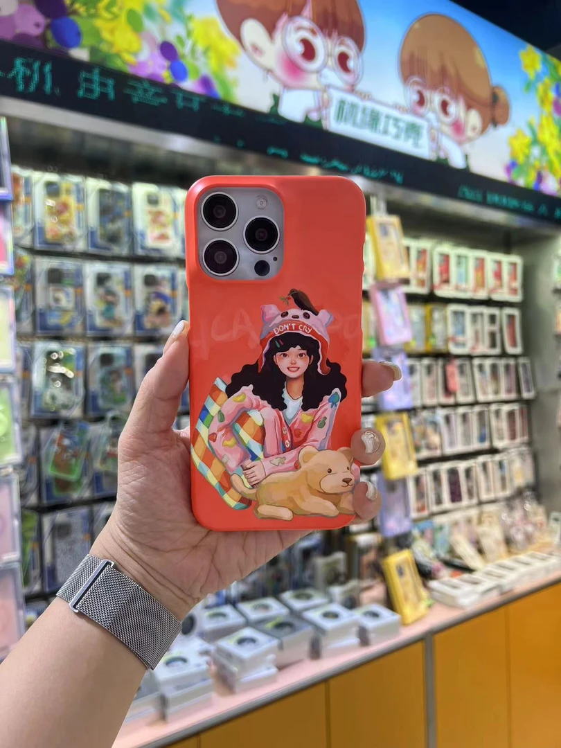 可可抱潮牌 磁吸支架防摔磨砂猫咪卡通外壳可爱创意动漫手机壳