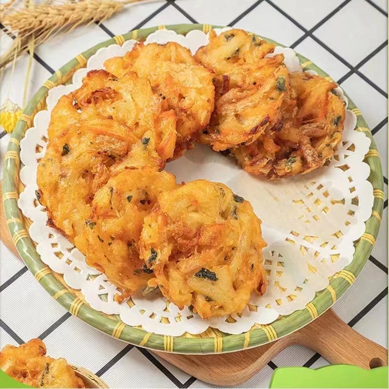 【大侠海鲜】米兰虾饼 蔬菜鲜虾饼 油炸半成品特色小吃 300g/包*8包
