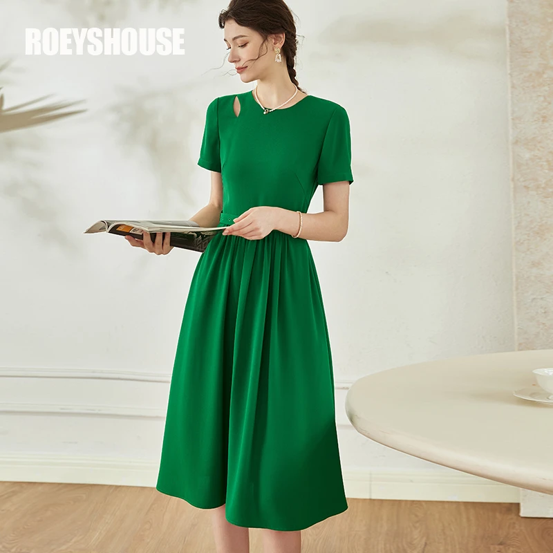 【小云总专属】罗衣镂空大摆连衣裙2025夏季女新款收腰中长裙08610