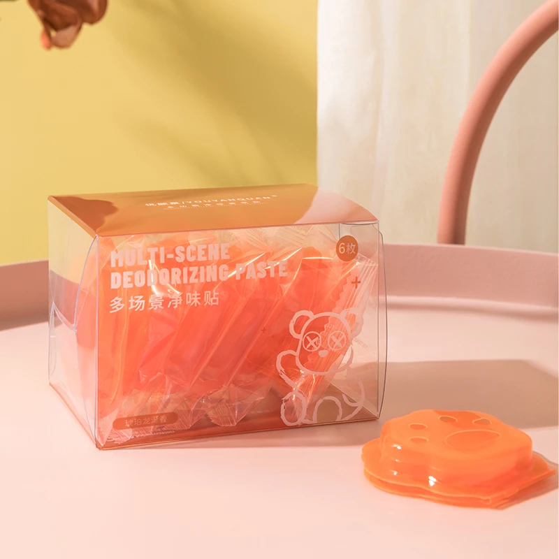 除臭香氛贴猫爪可爱除味冰箱贴猫砂盆厕所卫生间鞋柜衣柜车载香薰