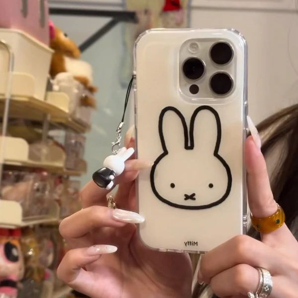 米菲兔适用iPhone15手机壳14promax苹果13新款12可爱11女16全包xr