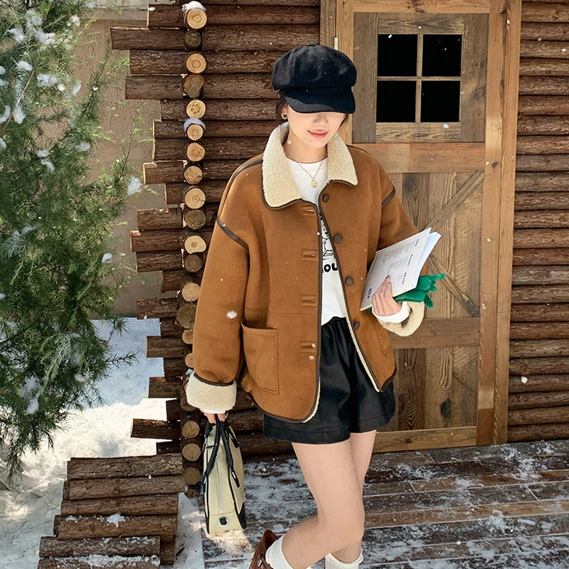 外套女冬装流行韩系高级感保暖双面可穿大衣