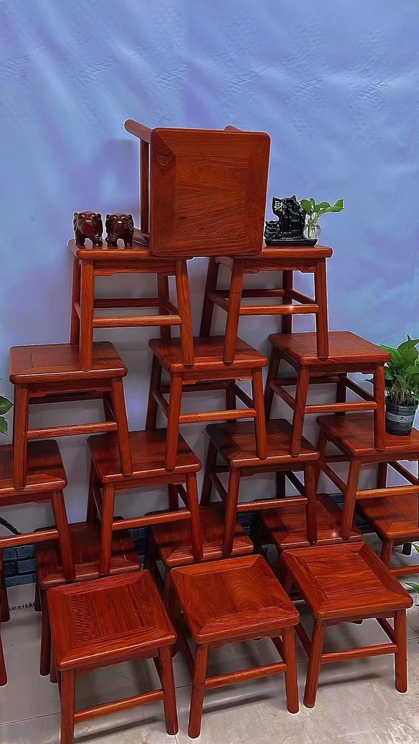 红木凳子小方凳缅花利木茶几矮凳实木小板凳清仓客厅换鞋凳经济型