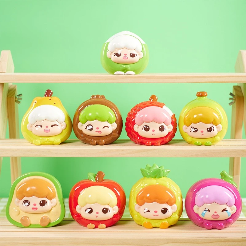 每日鲜果二代盲盒树脂手办潮玩卡通公仔摆件礼品惊喜隐藏水果盲盒