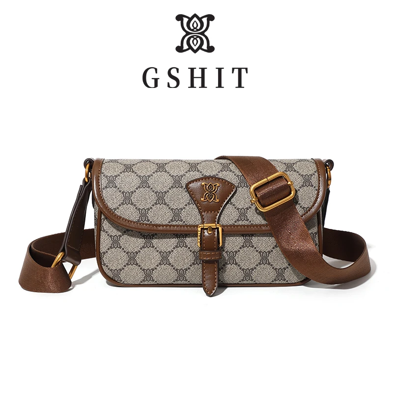 GSHIT/古仕特新款时尚轻奢经典潮流百搭肩包复古印花女包2750
