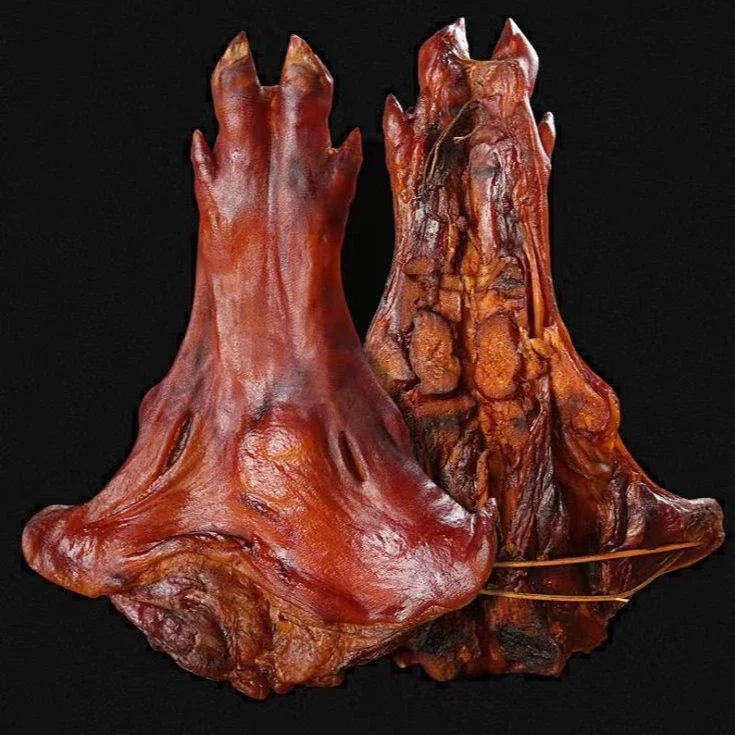 （现挑现选）贵州特产产品农家土猪肉农村正宗烟熏猪脚散装