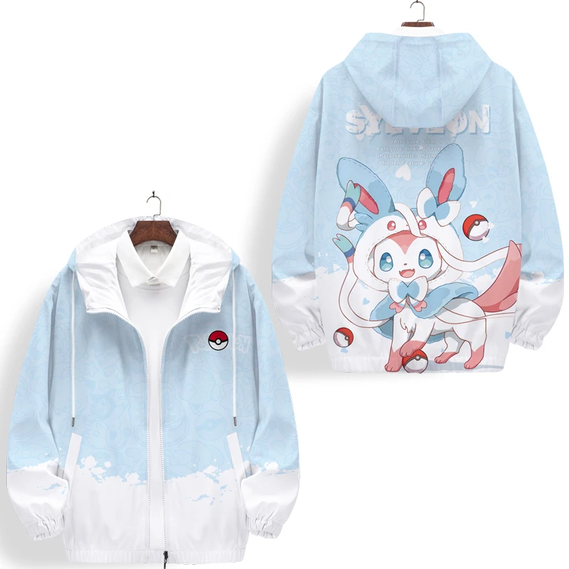 二次元夹克外套男生冬季新款连帽茄克大码休闲青少年卡通印花上衣