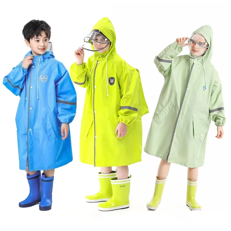 2025新款轻薄速干儿童雨衣透气防暴雨雨披男孩女孩学生中大童防水