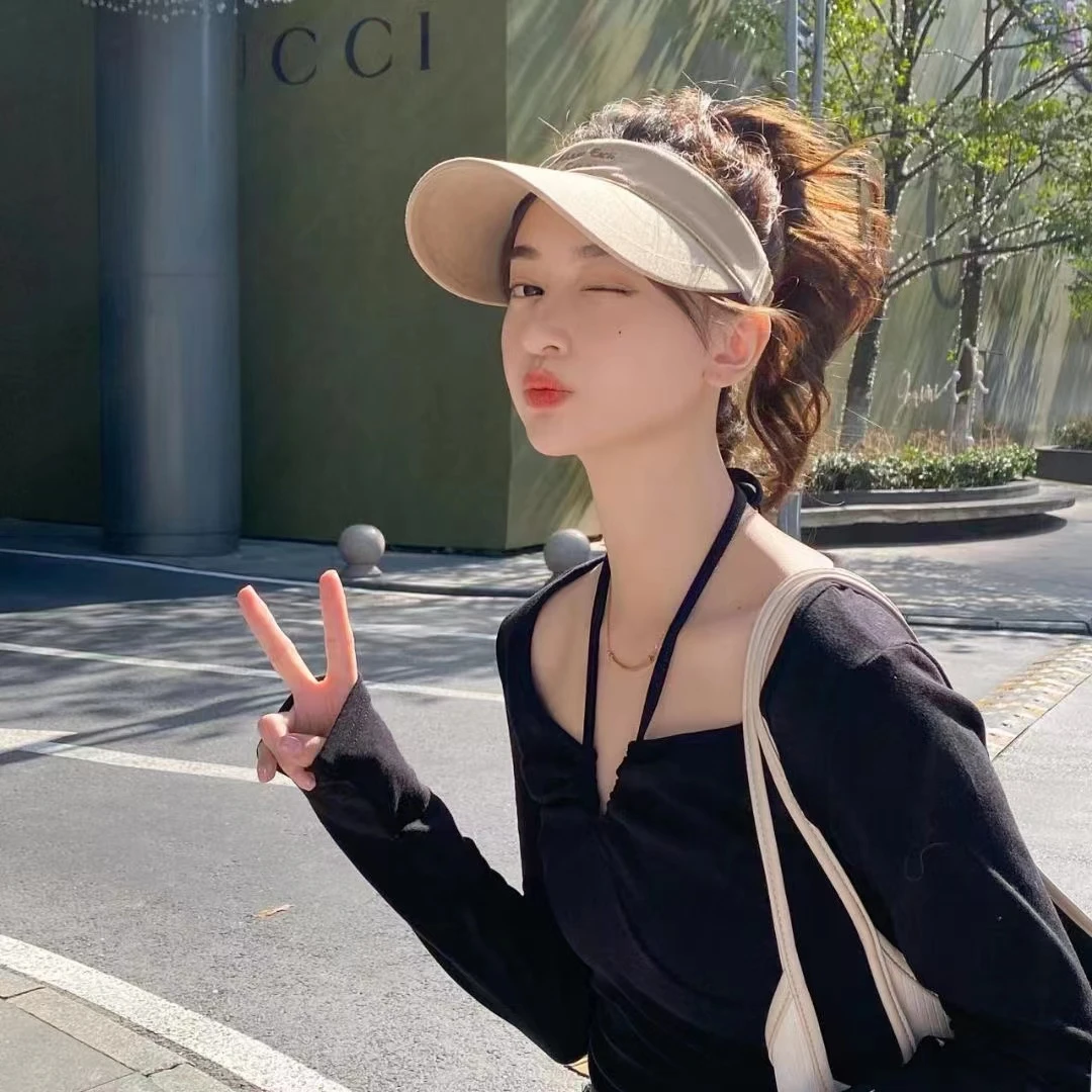 运动时尚百搭夏季遮阳帽防紫外线显瘦气质户外休闲女生帽子女士帽