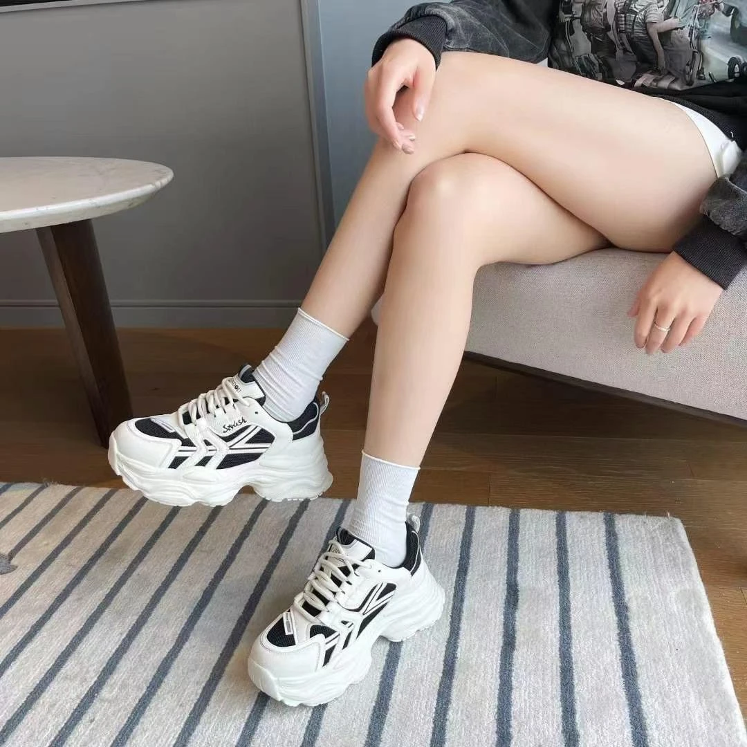 9-235时尚百搭透气厚底网红韩版运动复古春季潮流春夏休闲老爹鞋